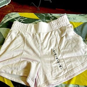 Lavender Adidas shorts tag still on size extra-large